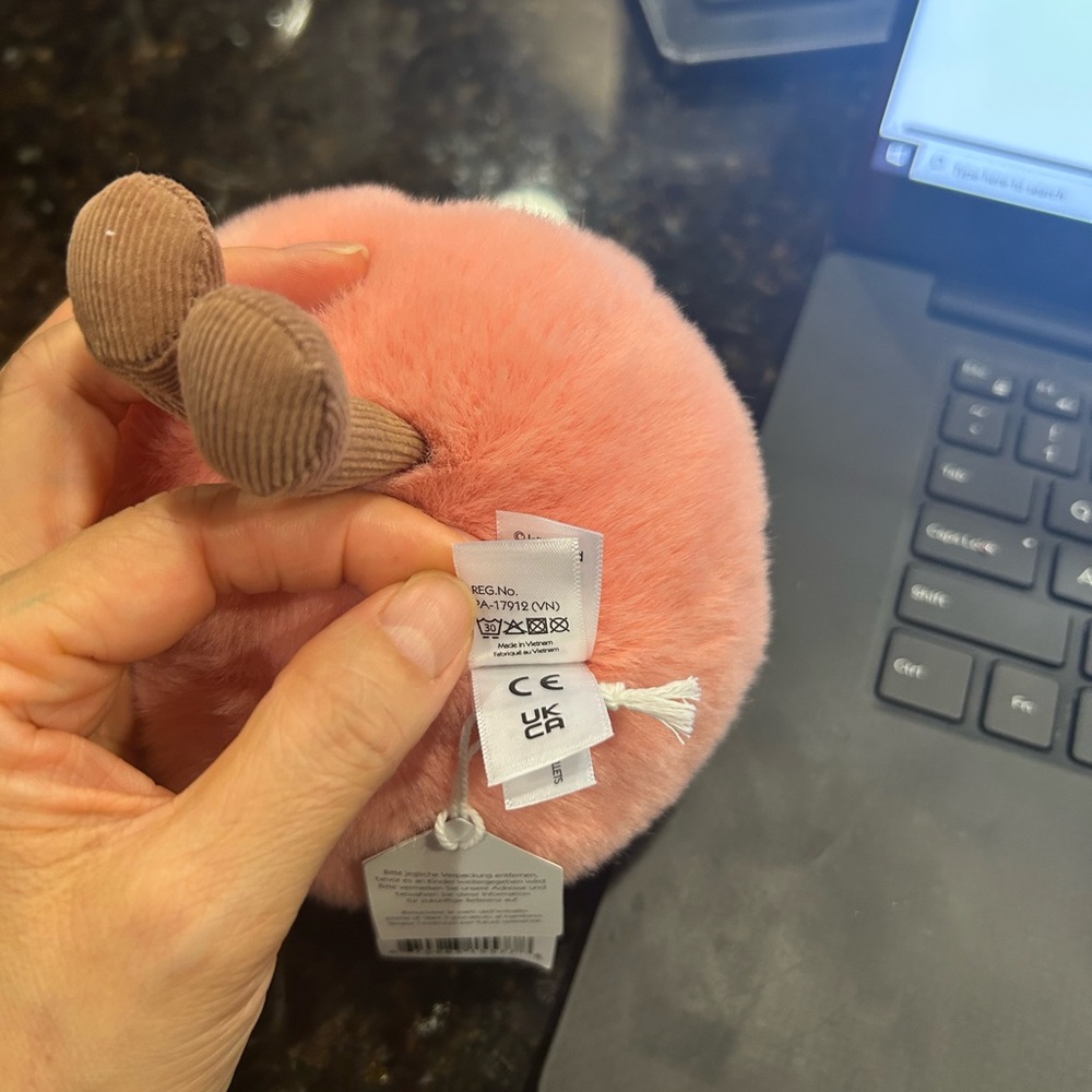 Amuseables Peach Jellycat - Brand New - Authentic - Picture 4 of 8